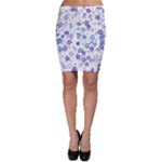 Christmas Stars Background Bodycon Skirt