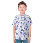 Christmas Stars Background Kids  Cotton T-Shirt