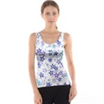 Christmas Stars Background Women s Basic Tank Top