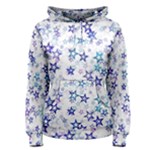 Christmas Stars Background Women s Pullover Hoodie