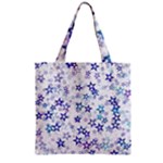 Christmas Stars Background Zipper Grocery Tote Bag