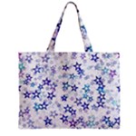 Christmas Stars Background Zipper Mini Tote Bag