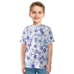 Christmas Stars Background Kids  Sport Mesh T-Shirt