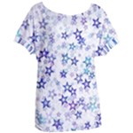 Christmas Stars Background Women s Oversized T-Shirt