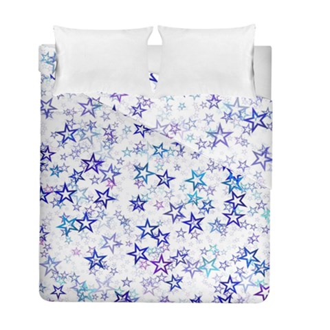 Christmas Stars Background Duvet Cover Double Side (Full/ Double Size) from ArtsNow.com