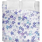 Christmas Stars Background Duvet Cover Double Side (King Size)