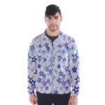 Christmas Stars Background Men s Windbreaker