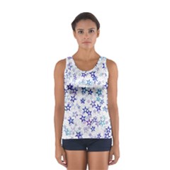 Christmas Stars Background Sport Tank Top  from ArtsNow.com