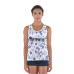 Christmas Stars Background Sport Tank Top 