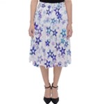 Christmas Stars Background Classic Midi Skirt