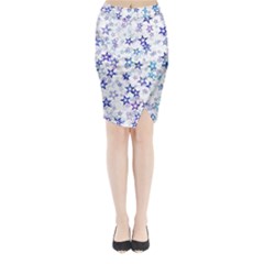 Christmas Stars Background Midi Wrap Pencil Skirt from ArtsNow.com