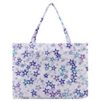 Christmas Stars Background Zipper Medium Tote Bag