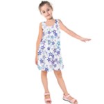 Christmas Stars Background Kids  Sleeveless Dress