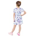 Kids  Short Sleeve Velvet Dress 