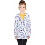 Christmas Stars Background Kids  Double Breasted Button Coat