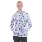 Christmas Stars Background Women s Hooded Pullover