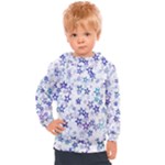 Christmas Stars Background Kids  Hooded Pullover