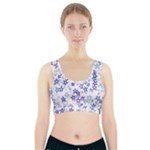 Christmas Stars Background Sports Bra With Pocket