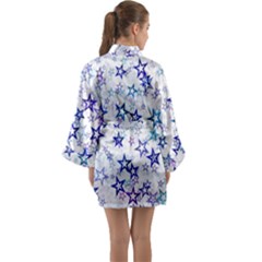 Long Sleeve Satin Kimono 