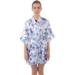 Half Sleeve Satin Kimono  