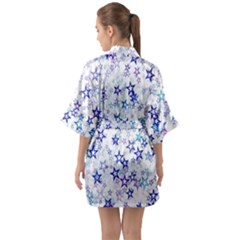 Half Sleeve Satin Kimono  