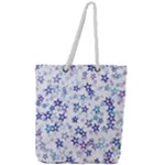 Christmas Stars Background Full Print Rope Handle Tote (Large)