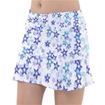 Christmas Stars Background Classic Tennis Skirt