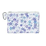 Christmas Stars Background Canvas Cosmetic Bag (Medium)