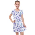 Christmas Stars Background Kids  Cross Web Dress