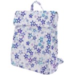 Christmas Stars Background Flap Top Backpack