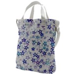 Christmas Stars Background Canvas Messenger Bag