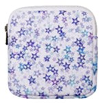 Christmas Stars Background Mini Square Pouch