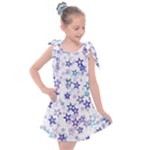 Christmas Stars Background Kids  Tie Up Tunic Dress