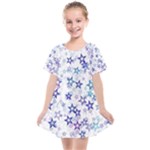 Christmas Stars Background Kids  Smock Dress