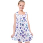 Christmas Stars Background Kids  Cross Back Dress