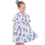 Christmas Stars Background Kids  Sailor Dress