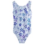 Christmas Stars Background Kids  Cut-Out Back One Piece Swimsuit