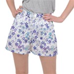 Christmas Stars Background Women s Ripstop Shorts