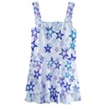 Christmas Stars Background Kids  Layered Skirt Swimsuit