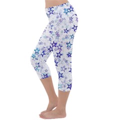 Lightweight Velour Capri Yoga Leggings 