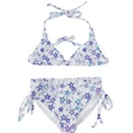 Christmas Stars Background Kids  Classic Bikini Set