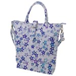 Christmas Stars Background Buckle Top Tote Bag