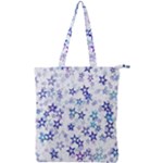 Christmas Stars Background Double Zip Up Tote Bag