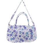 Christmas Stars Background Removable Strap Handbag