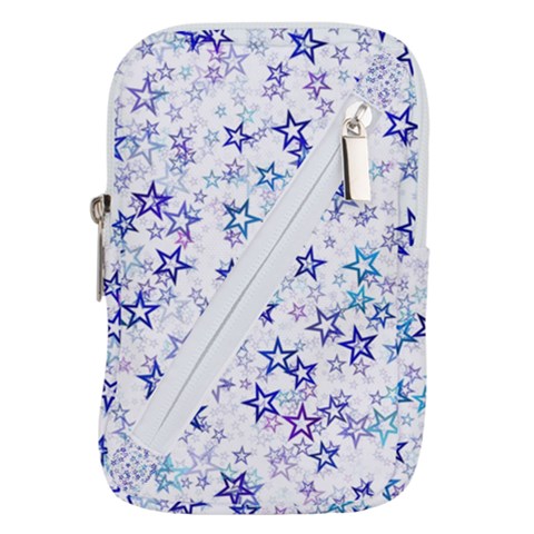 Christmas Stars Background Belt Pouch Bag (Large) from ArtsNow.com