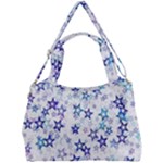 Christmas Stars Background Double Compartment Shoulder Bag