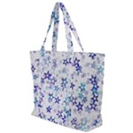 Christmas Stars Background Zip Up Canvas Bag