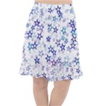 Christmas Stars Background Fishtail Chiffon Skirt