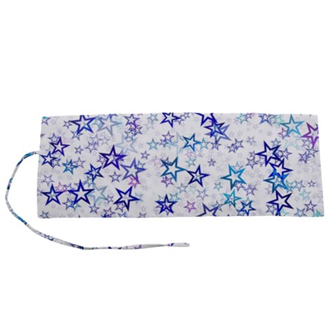 Christmas Stars Background Roll Up Canvas Pencil Holder (S) from ArtsNow.com