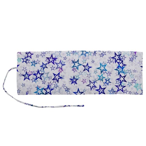 Christmas Stars Background Roll Up Canvas Pencil Holder (M) from ArtsNow.com